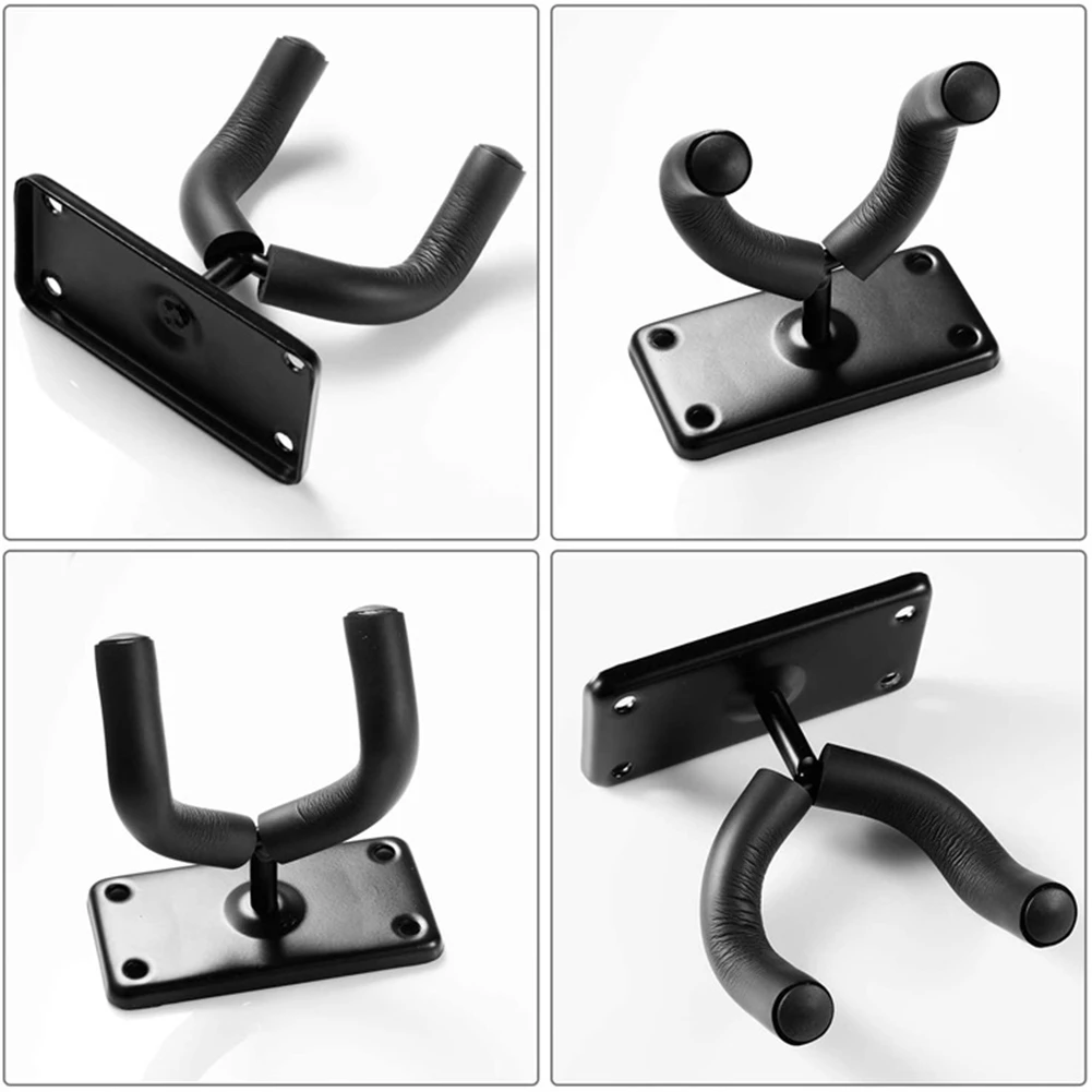 

Guitar Parts Hanger Holder Hook Wall Mount Stand Bracket with 4 Picks for Bass Ukulele Electric Acoustic Guitars Musical Instrum