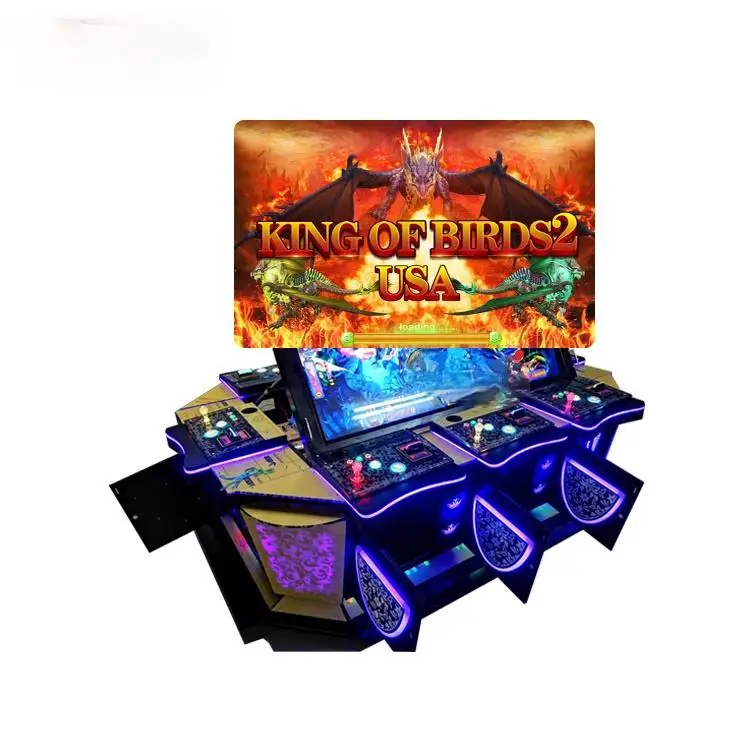 

2021 Hot selling Original 8 / 10 player American fish Arcade KING OF BIRDS2 game Software