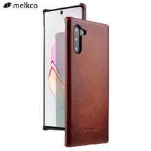 Genuine Leather Case For Galaxy Note 10 + Plus Note 9 Note 8 Hard Case Vintage Business luxury Cover Leather Shell