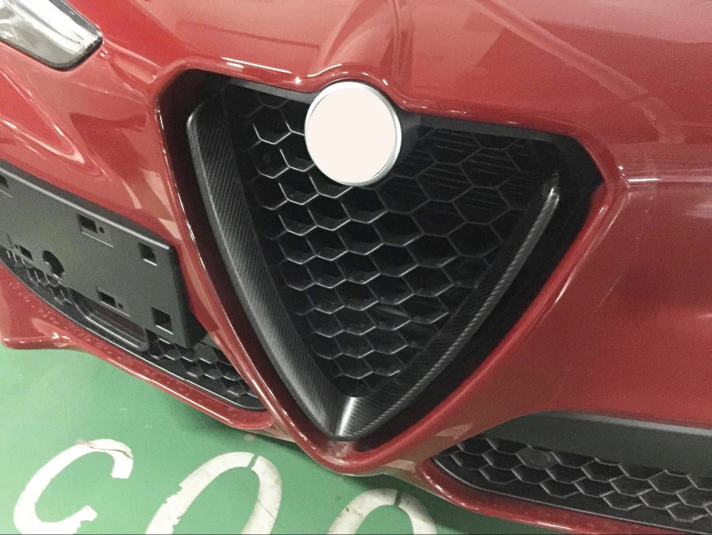 Передняя решетка из углеродного волокна для Alfa Romeo Stelvio Giulia Quadrifoglio