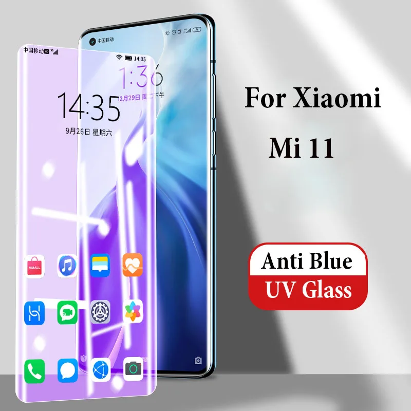 Защита экрана для Xiaomi Mi 11 10 Pro Ultra 10Ultra 10S, Защитная пленка для Mi Note 10, Note10 Pro, 10lite 3D, закаленное стекло с защитой от синего излучения