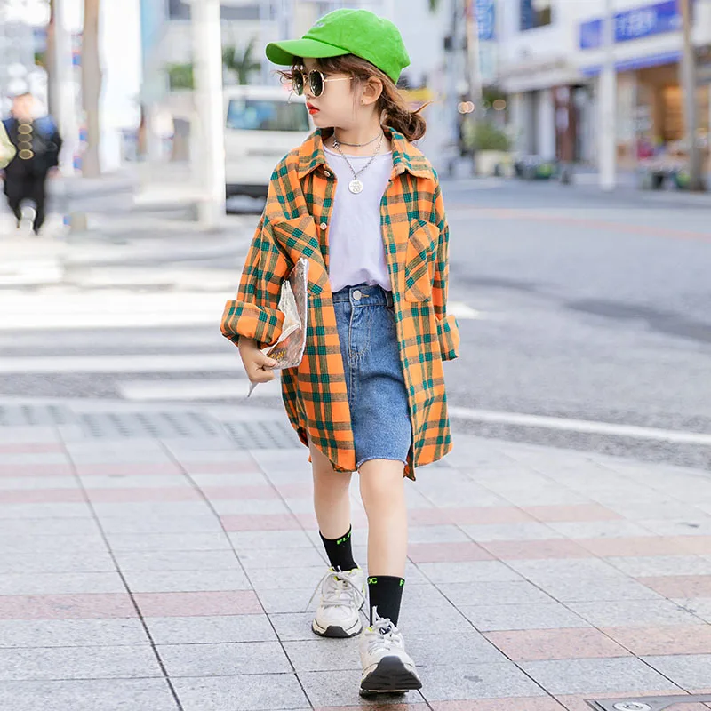 Блузки для маленьких девочек 2020 осенняя хлопковая рубашка подростков детская