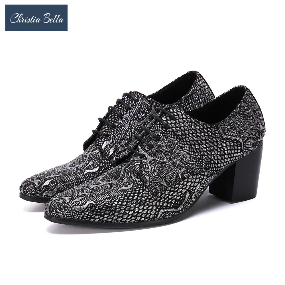 Деловые строгие туфли Кристия Bella мужские из натуральной кожи с острым носком