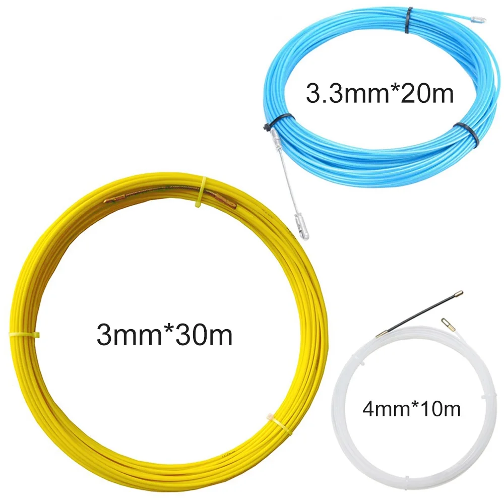 

3pcs Cable Puller Fiberglass Fish Tape Wire Puller Wire Fish Fastener Wire Grip Wire Fish Tape Pull Push Kit