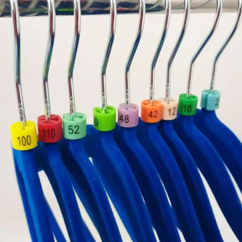 Пластиковые одежда делитель маркер для одежды вешалка магазина номер Размеры