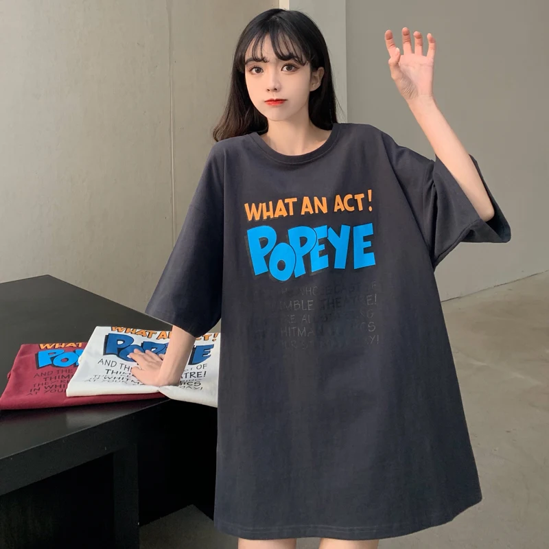 

Американская Ретро футболка с коротким рукавом женские свободные корейские в стиле Харадзюку шикарные в гонконгском стиле