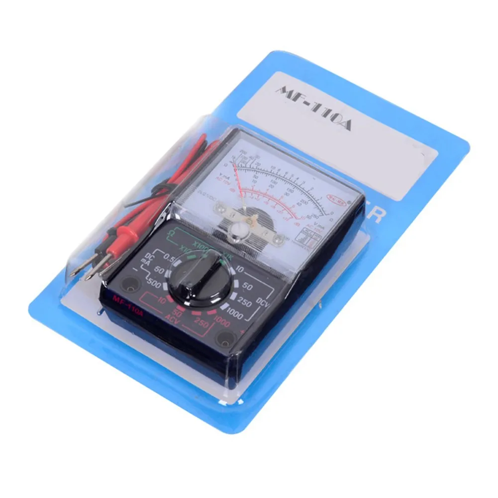

MF-110A Pointer Voltmeter Multimeter Digital Tester Amperemeter For AC DC Voltage Current Indicator Electric Tools Maintenance