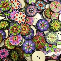 250pcs retro wood buttons sewing handwork scrapbook clothing diy crafts gift card making accessories 20mm 25mm vintage button