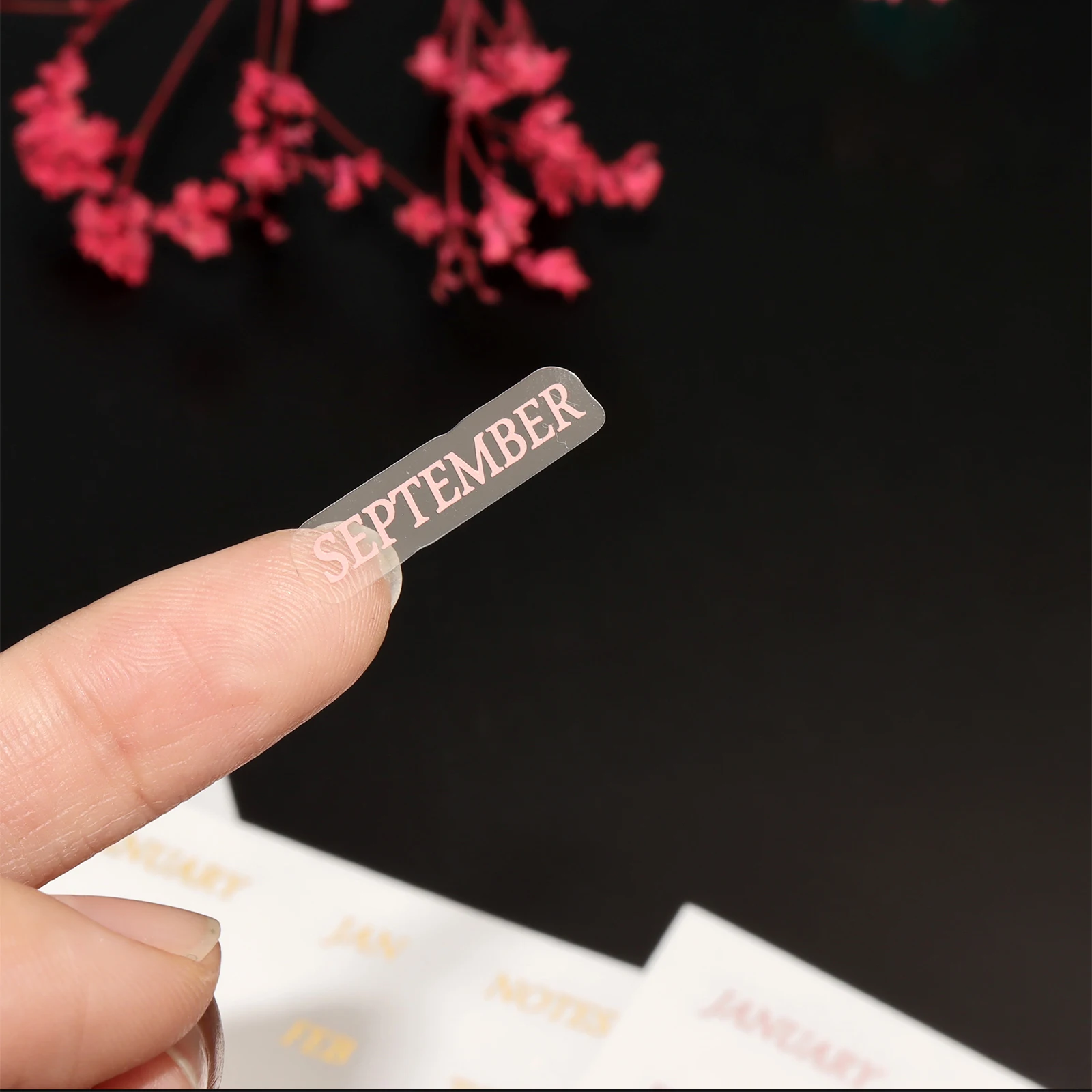 Ceny 6 Otworów 12 Stron Przezroczysty Biały Indeks Dzielnik Strona Z Miesiącem Naklejki Etykiety A5 PP Przezroczysty Segregator Indeks Dzielnik Strona