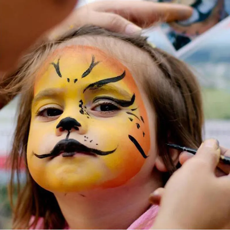 Оптовая продажа 12 цветов тела Краски Крем Палитра нетоксичные средства ухода за