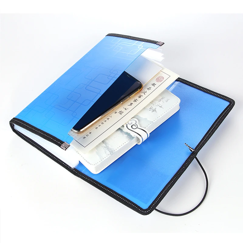 10 Color A6 Expanding 13 Pockets Accordion Folder Style Bills Receipt File Storage Paper Document Organizer Office School Supply |