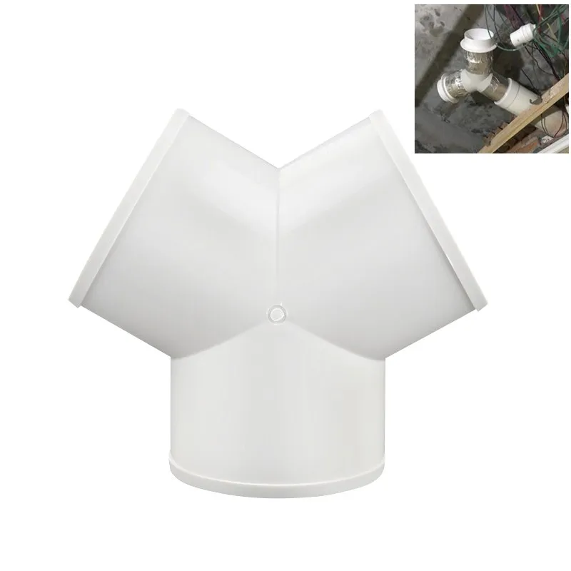 Соединительный штуцер для вентиляционных труб 100 / 200 мм Y образный или T 3