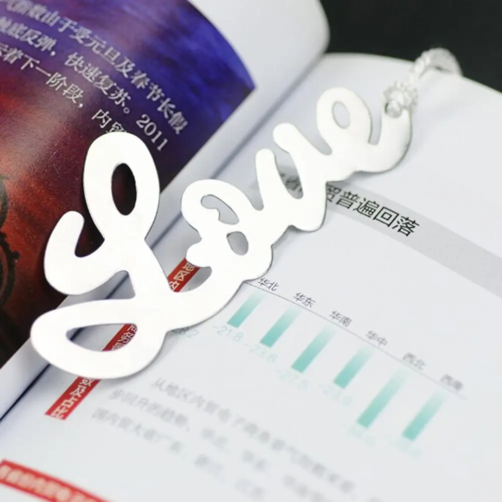 Новое поступление креативная Серебряная Изысканная Закладка из сплава в форме