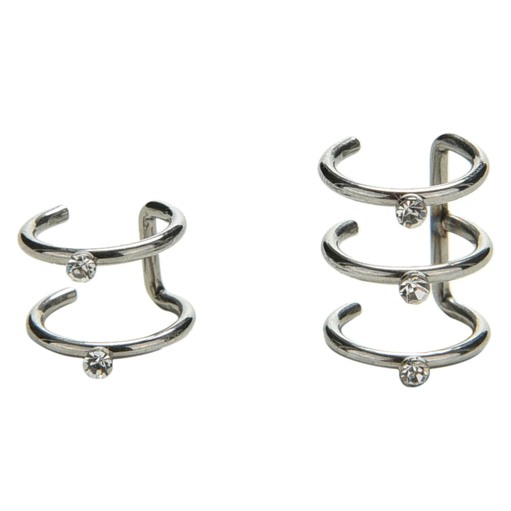 1 шт. 2/3 новая u образная Серебряная Ушная манжета обруч Шпилька ряда спиральный