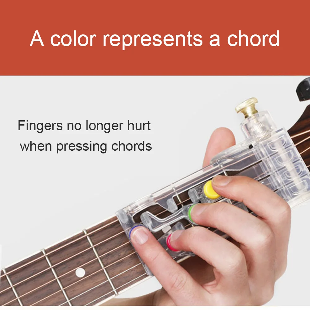 

Guitar Learning System Teaching Aids Chord One Key Assisted Beginners Trainer Acousticone Guitar Trainer Chord Accessory