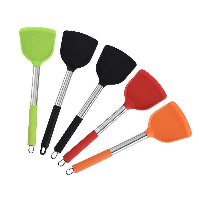 

Nonstick Egg Frying Pan Scoop Cooking Utensils Fried Shovel Silicone Turners Spatula Kitchen Tools Gadgets Cooking Accessories