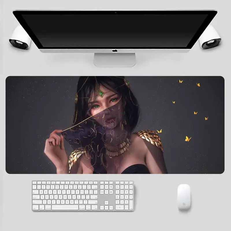 

Aeolian sexy girl Laptop Computer Mousepad Game Office Work Mouse Mat pad X XL Non-slip Laptop Cushion mouse pad