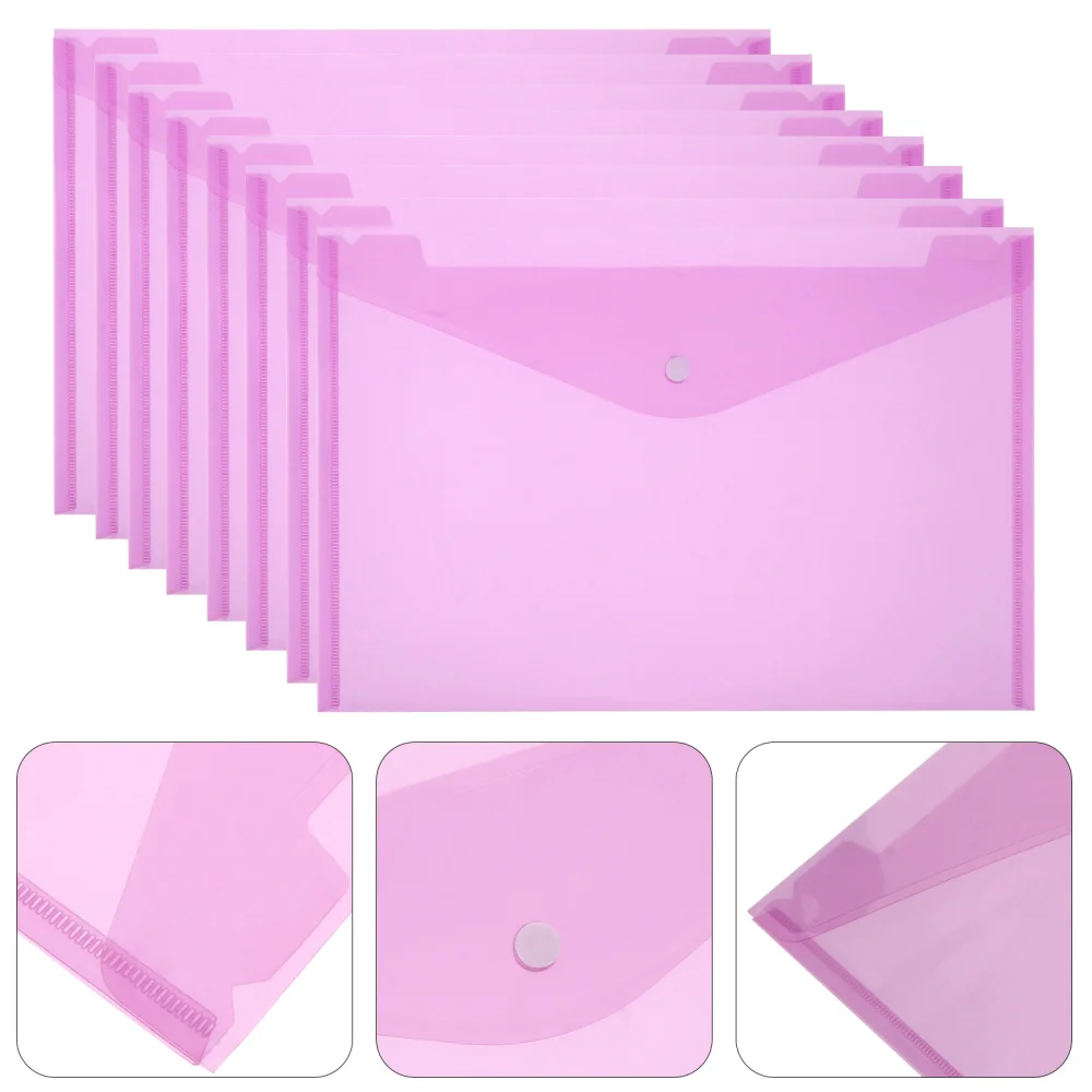 

24 Pcs File Storage Bag Multi-functional Document Holder Transparent File Bag