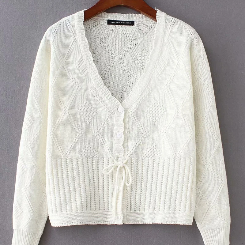 Женский кардиган-светильник на весну-осень 2019 укороченные свитера во