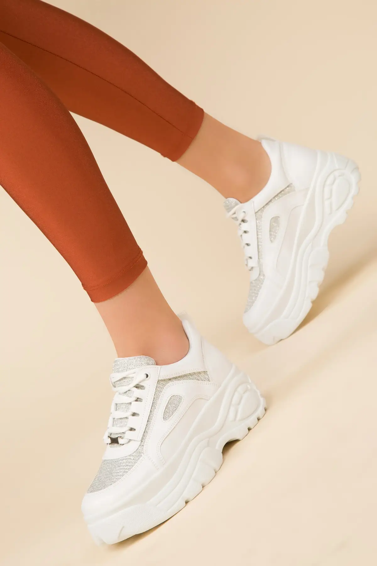 SOHO/женские модные повседневные кроссовки Женская однотонная спортивная обувь на