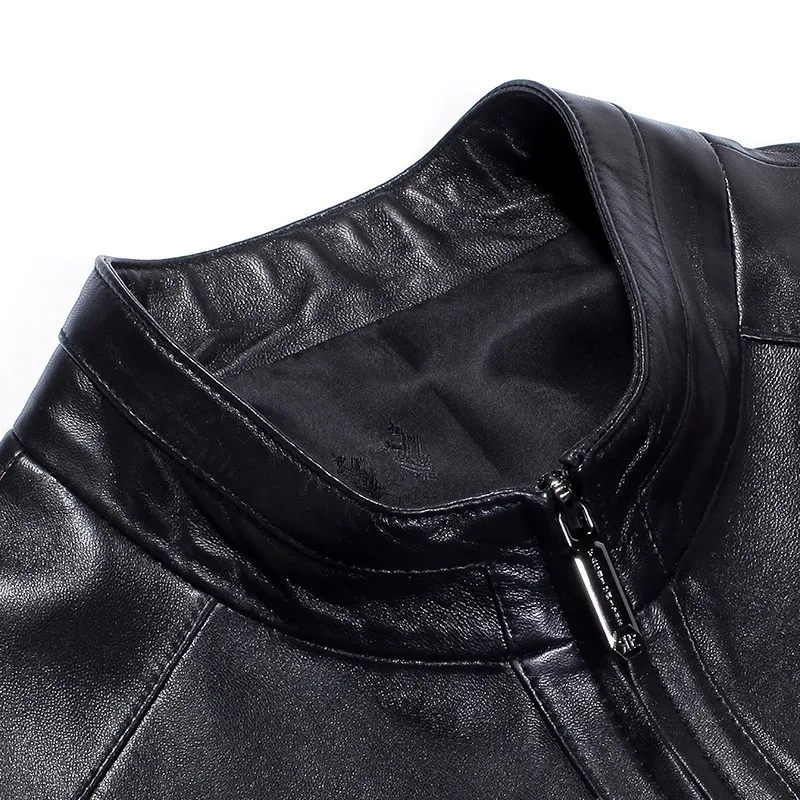 8XL 7XL размера плюс для осени и зимы Мотоциклетные Куртки из натуральной кожи