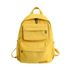 Однотонный рюкзак для девочки, новинка 2021, водонепроницаемые нейлоновые дорожные рюкзаки с несколькими карманами, вместительная школьная сумка для подростков, ранец