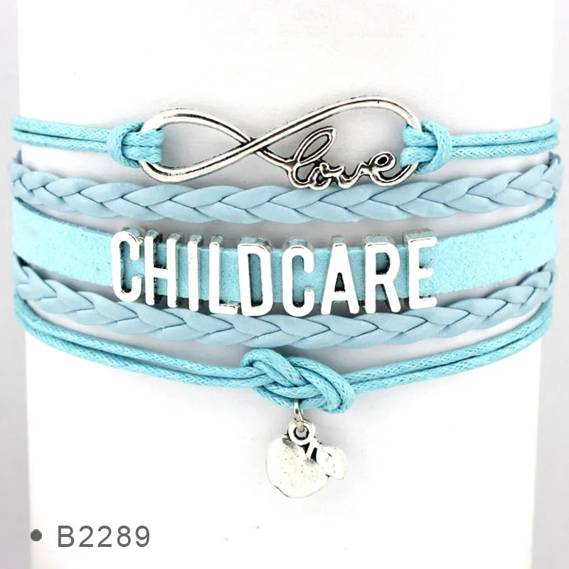 Кожаные браслеты Infinity Love Adopt мама папа ребенок усыновление ног забота о ребенке