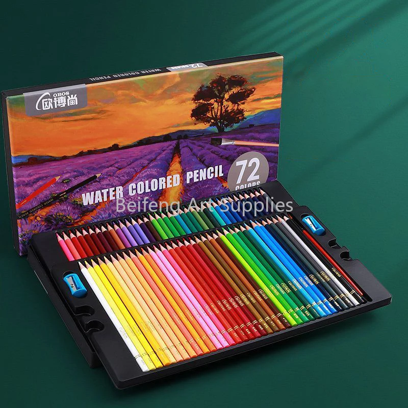 

Brutfuner 48/72/120/160 Color Professional Water Color Pencils Wood Soft Watercolor Pencil For School Draw Sketch Art Supplies
