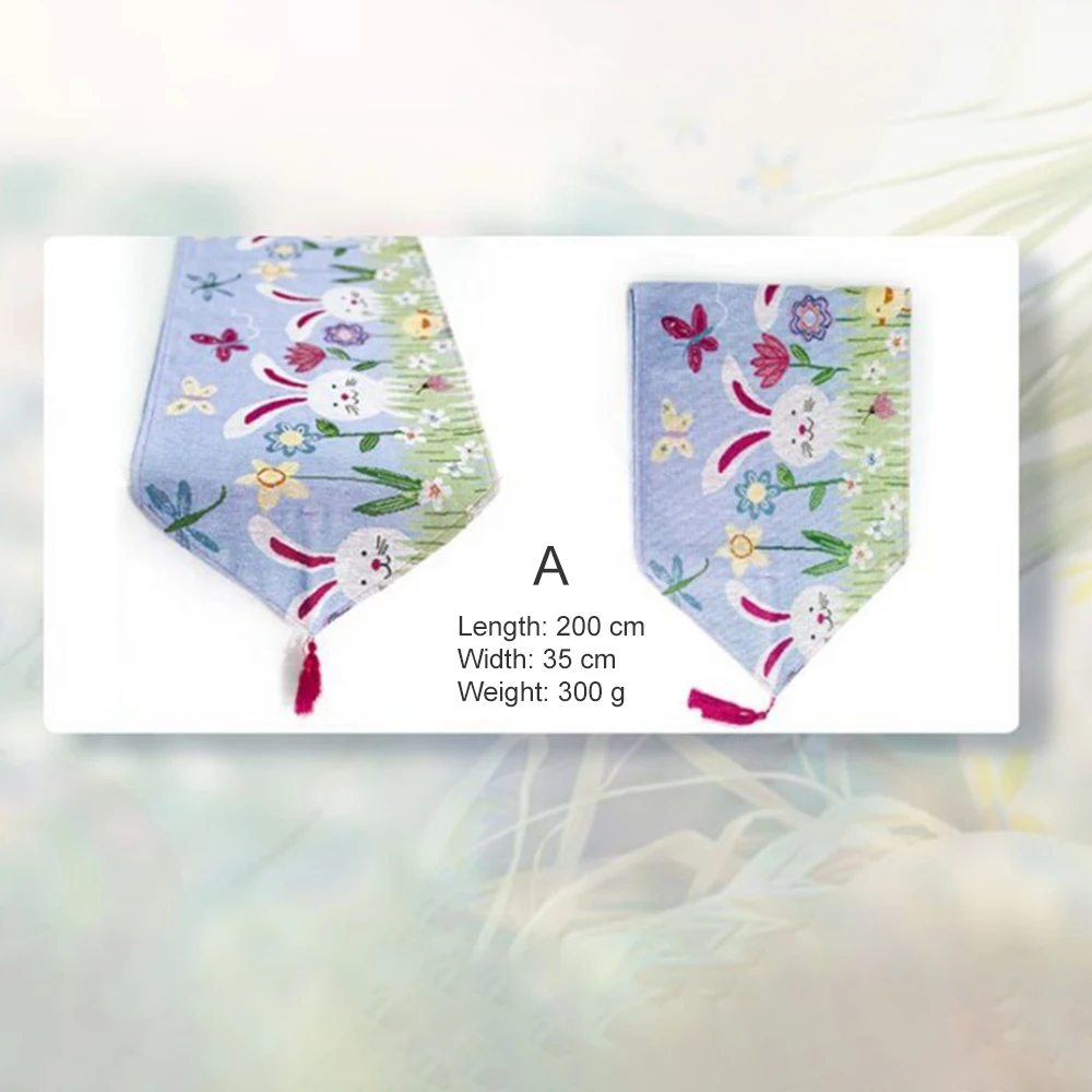 Скатерть в виде кролика с пасхальными яйцами Современная хлопковая льняная