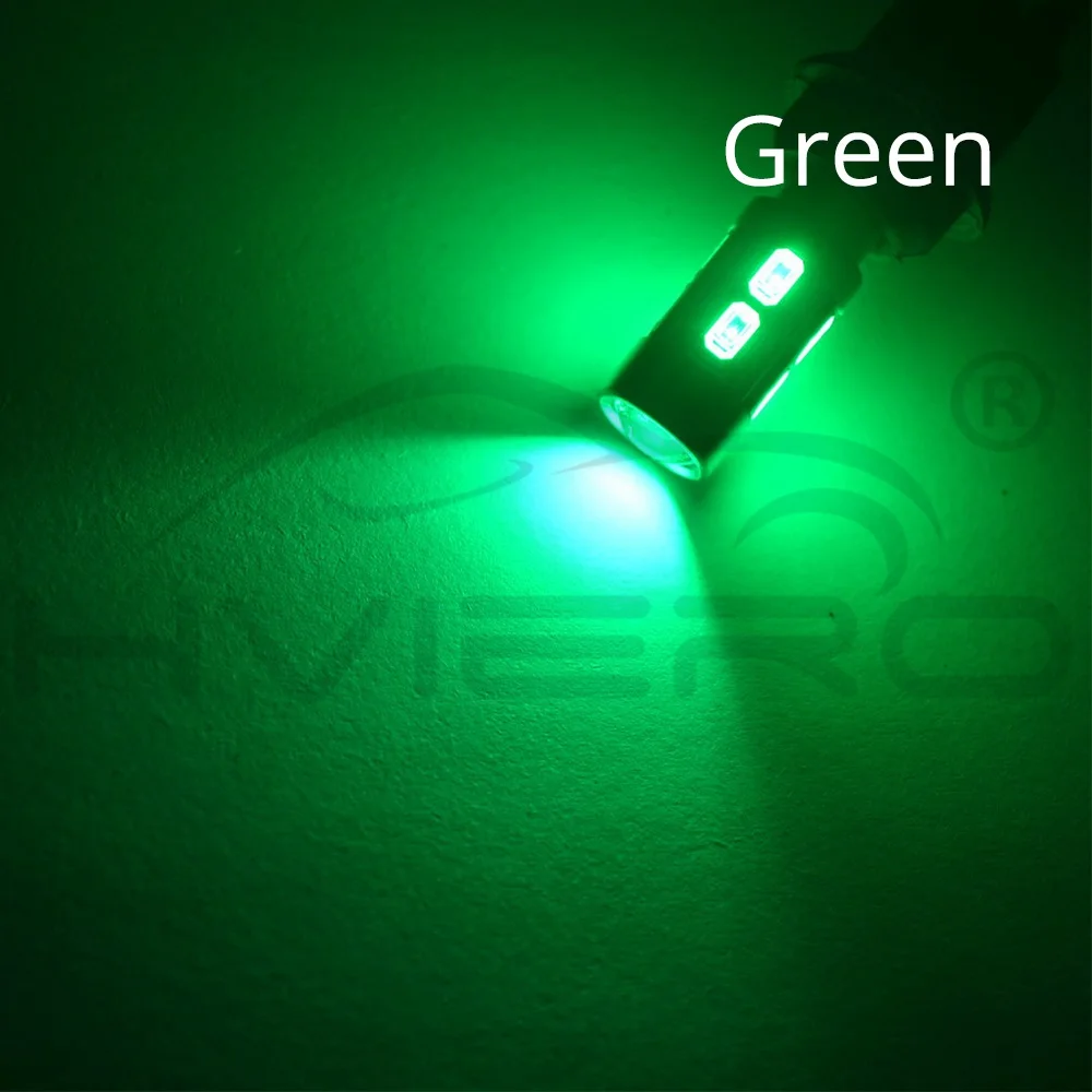 2X авто светодиодный автомобильный светильник T10 W5W Canbus 194 10 SMD 5630 5730 светодиодный светильник лампа без ошибок светодиодный светильник парковка светодиодный Авто боковой светильник Автомобильный светодиодный - Испускаемый цвет: Зеленый