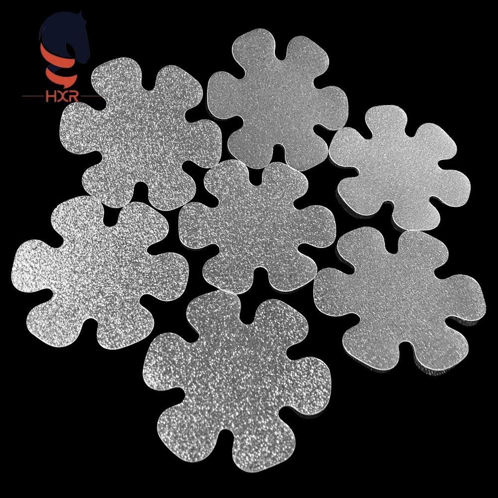 

Snowflake PEVA Transparent Indoor Non-Slip Stickers for Floor and Shower