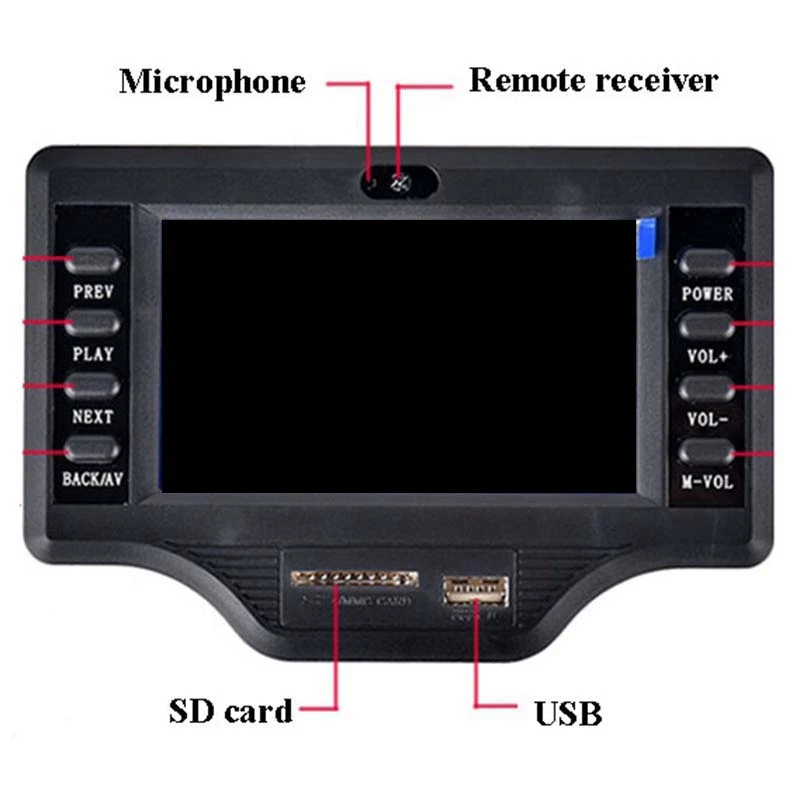 ЖК дисплей Bluetooth приемник декодер MP4/MP5 видео декодирование|Цифро-аналоговые