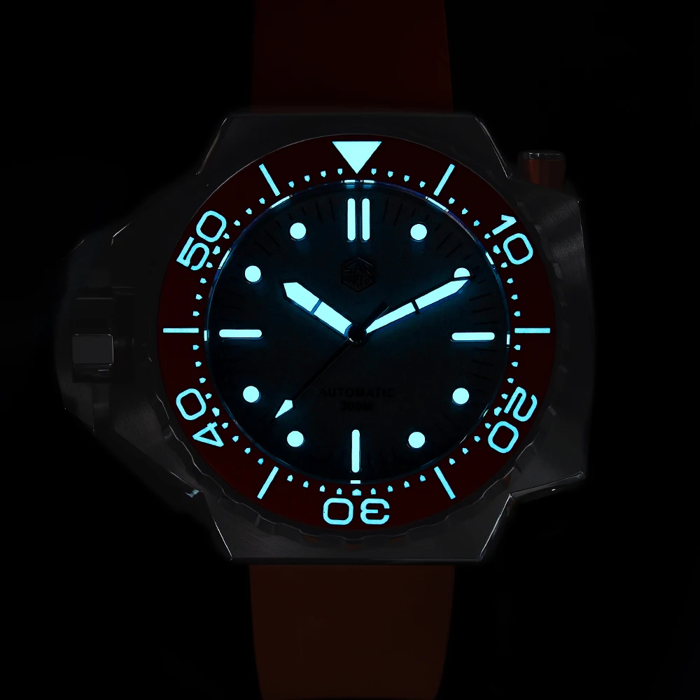 

San Martin Diver Luxury Watch Helium Device Bi-Directional Rotating Bezel Sapphire PT5000 Mens Automatic Mechanical Watches Lume
