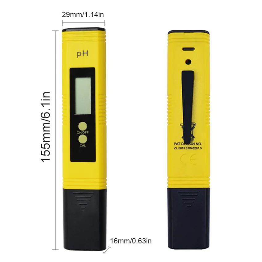 Портативный PH метр с ЖК дисплеем Точность 0 01 для аквариума бассейна воды вина