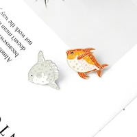 underwater world enamel pin custom tropical fish brooch bag clothes lapel pins metal badge animal jewelry gift for kids friends