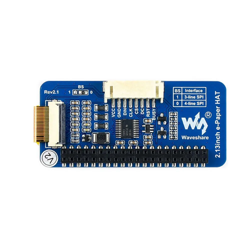 Raspberry Pi 2 13 дюйма E-Ink дисплей 250 × 122 экран e-paper Hat для 4B/3B +/3B/Zero Jetson Nano Arduino STM32 |