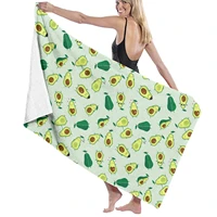 microfiber bath towel quick dry absorbent oversized beach blanket cute avocado swim travel small cover for men and women 52 x 3