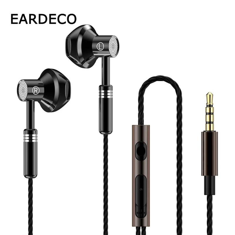 

EARDECO Wired Headphones Bass 9D Stereo Earphones Mic Headphon Headset In-ear Wire Earphon Earbud Phone Headset With Microphone