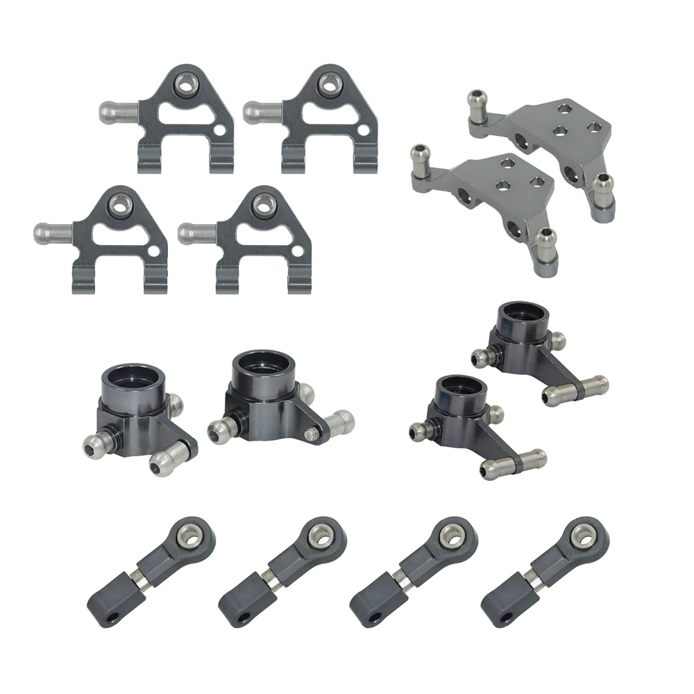

1set Steering Hub Carrier Shock Tower Arms for RC Car 1/28 Wltoys P929 P939 k969 K979 K989 K999 Upgraded Part