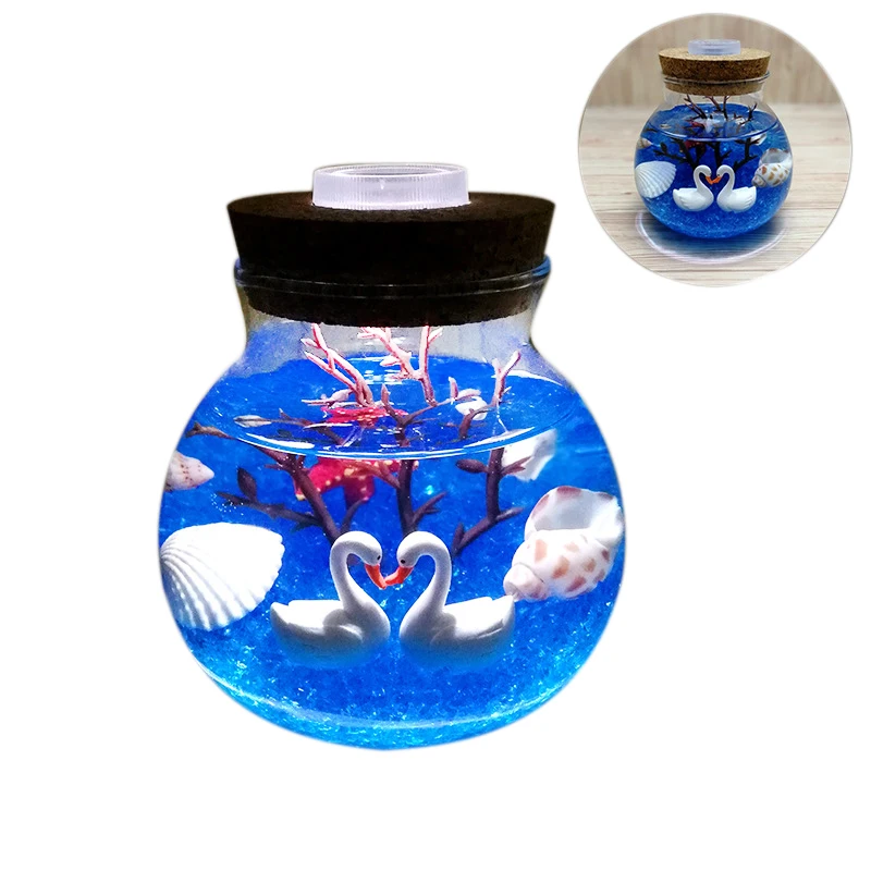 Ночной светильник креативный красивый для аквариума сделай сам прочный