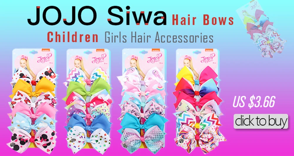 8 дюймов Jojo Siwa банты для волос для девочек радужные кожаные заколки со стразами узел ручной работы для девочек новые модные аксессуары для волос