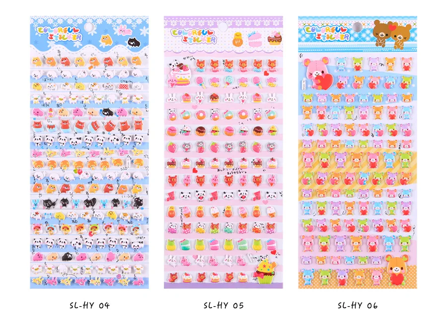 Kawaii милые маленькие животные пены 3D декоративные канцелярские наклейки Скрапбукинг DIY Дневник этикетка-наклейка