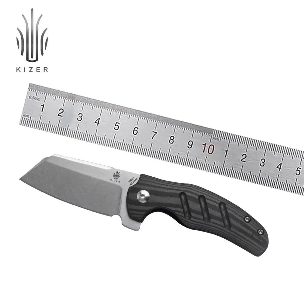 Kizer Hunting Knife C01C Mini KI3488A4 2020 New Lightweight EDC Knife with Carbon Fiber Handle Sheepdog Knives