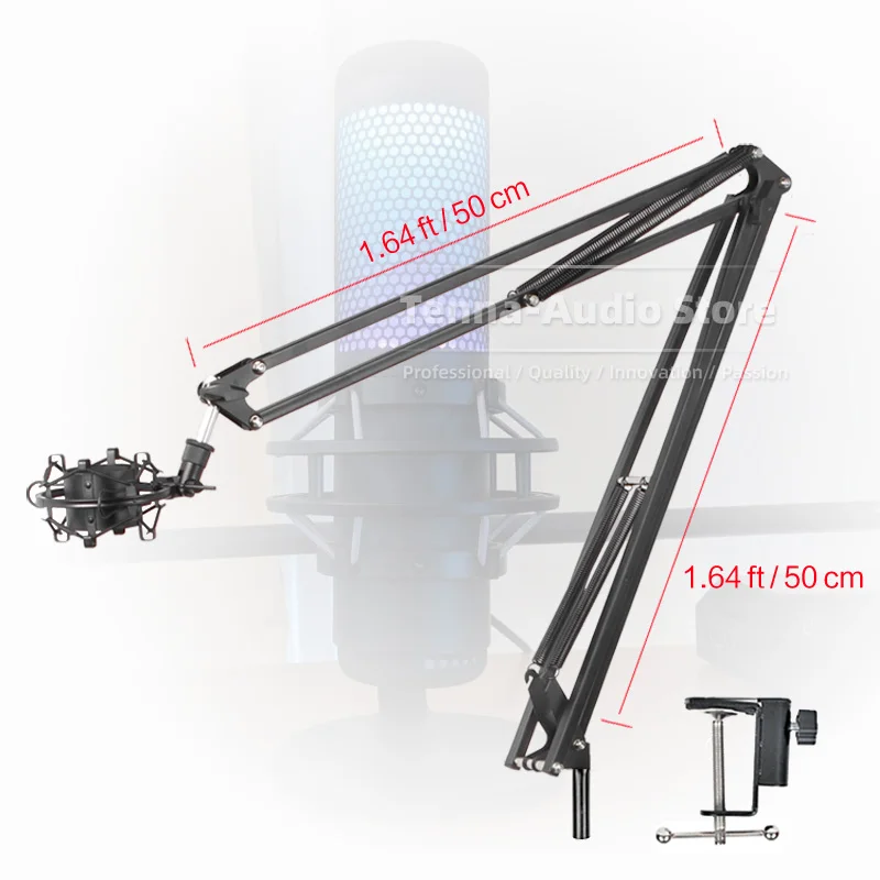 Сменный подвесной кронштейн для настольного микрофона держатель с зажимом удара