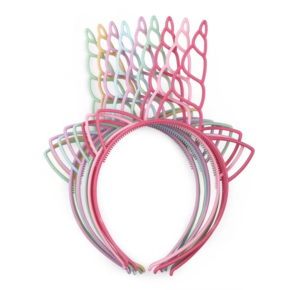 

12pcs Unicorn Party Headband Festival Party Headband Holiday Hair Accessories Birthday Decoration For Kids PT36