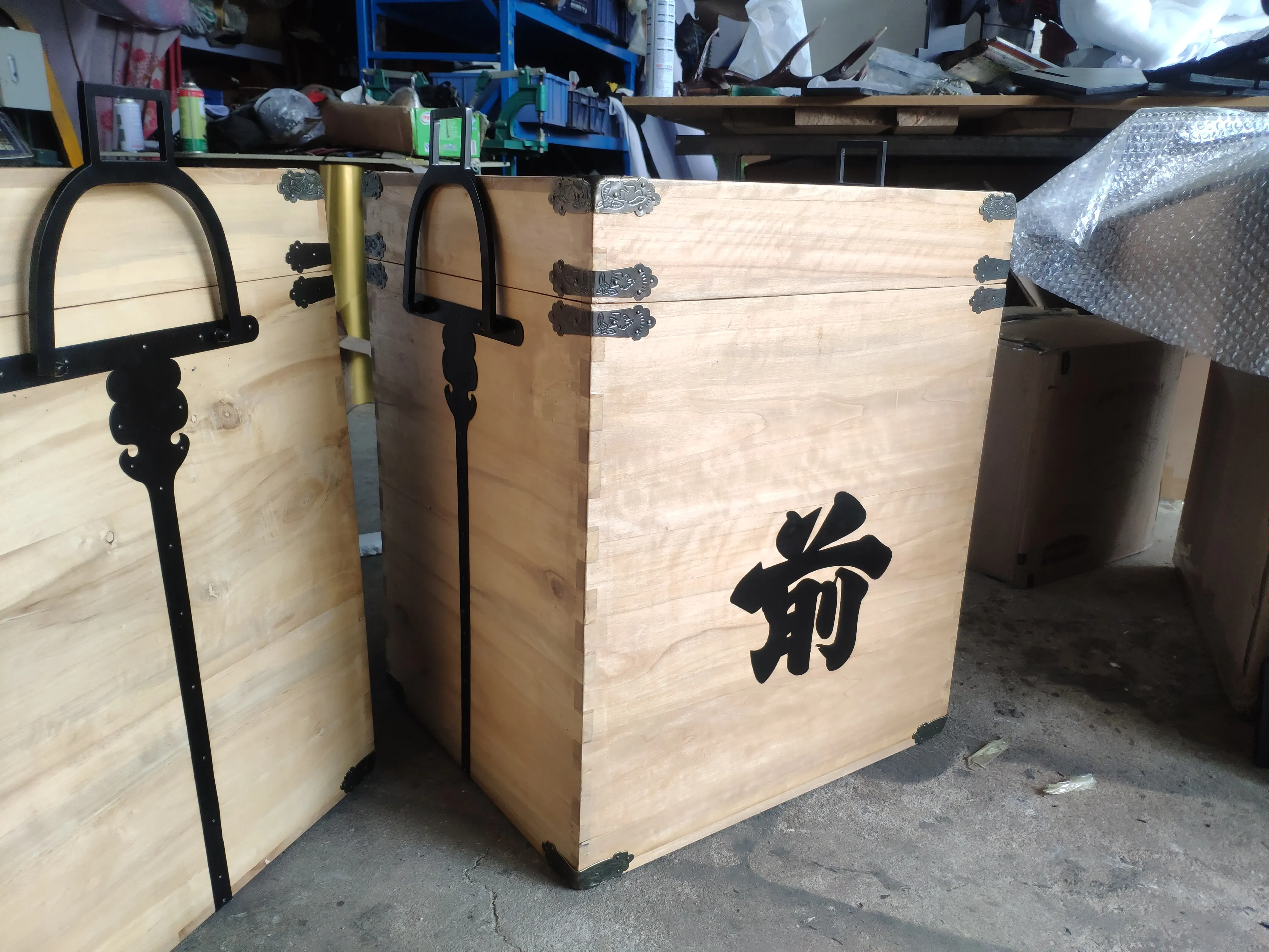 Профессиональный деревянный ящик для самурайских доспехов joroi Bitsu|Боевые