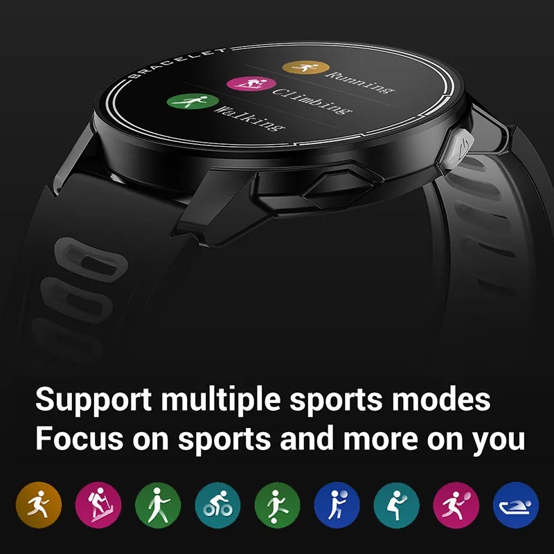 

Sports HD Full Touch Smart Watch Men Women Smartwatch Bluetooth Mens Smartband Android IOS Phone Swimming Fitness Tracker Watch