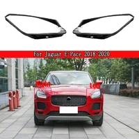 car front headlight lens cover auto shell headlamp lampshade glass lampcover head lamp light cover for jaguar e pace 2018 2020