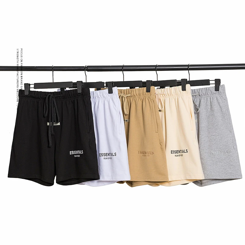

Hot shorts Essentials shorts men fog 100% 1: 1 Sweatshorts Kanye West Jerry Lorenzo Oversized Shortpants cotton hoodie shorts