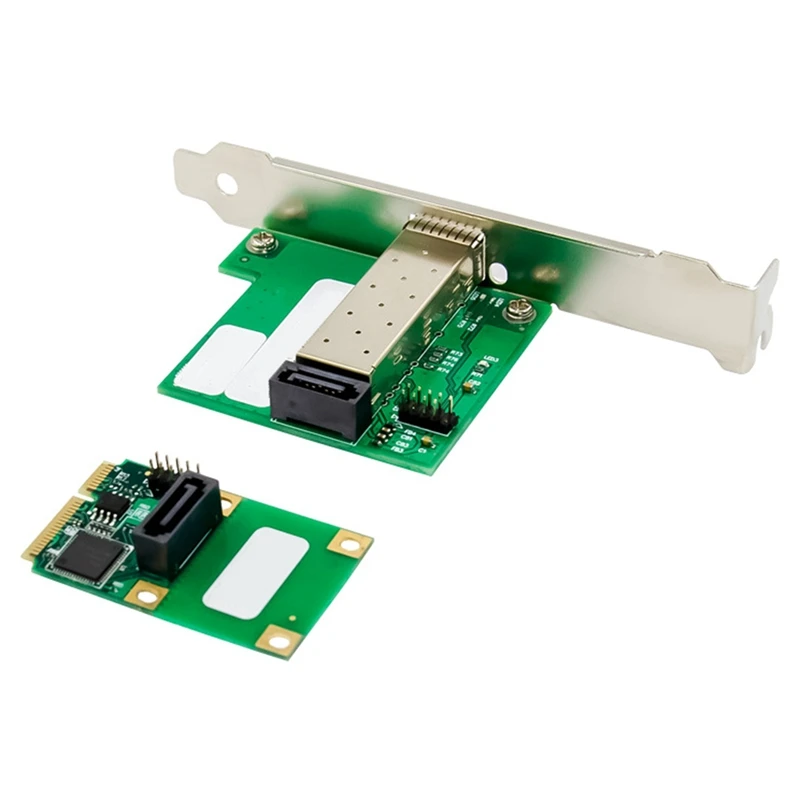 MINI PCIe Gigabit Fiber Server Network Card I210AS Chip Single Optical Port SFP Fiber LC Adapter